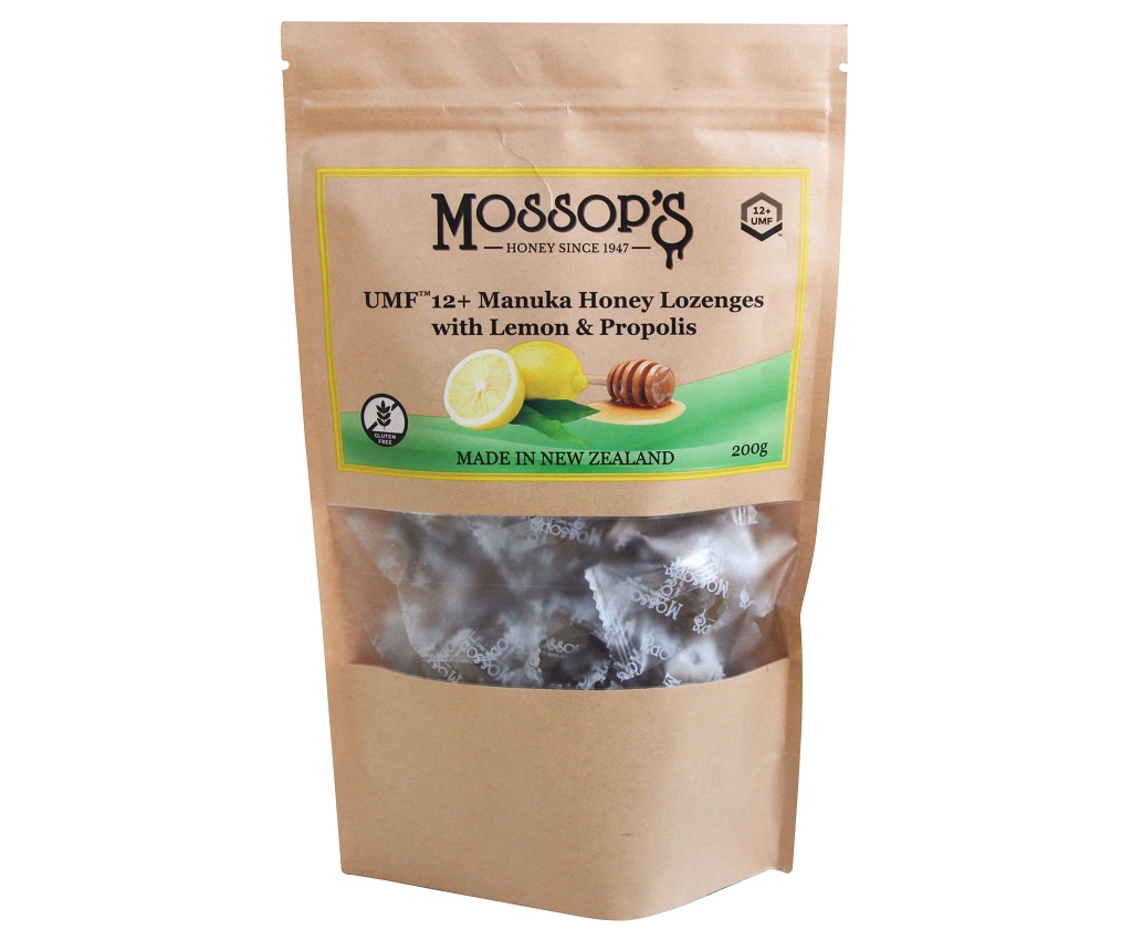 Mossop&#39;s UMF&#174;12+ Manuka Honey Lozenges (Lemon &amp; Propolis) 200g